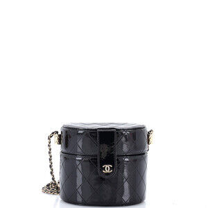 Chanel Mini CC Allure Vanity Case with Chain Quilted Patent